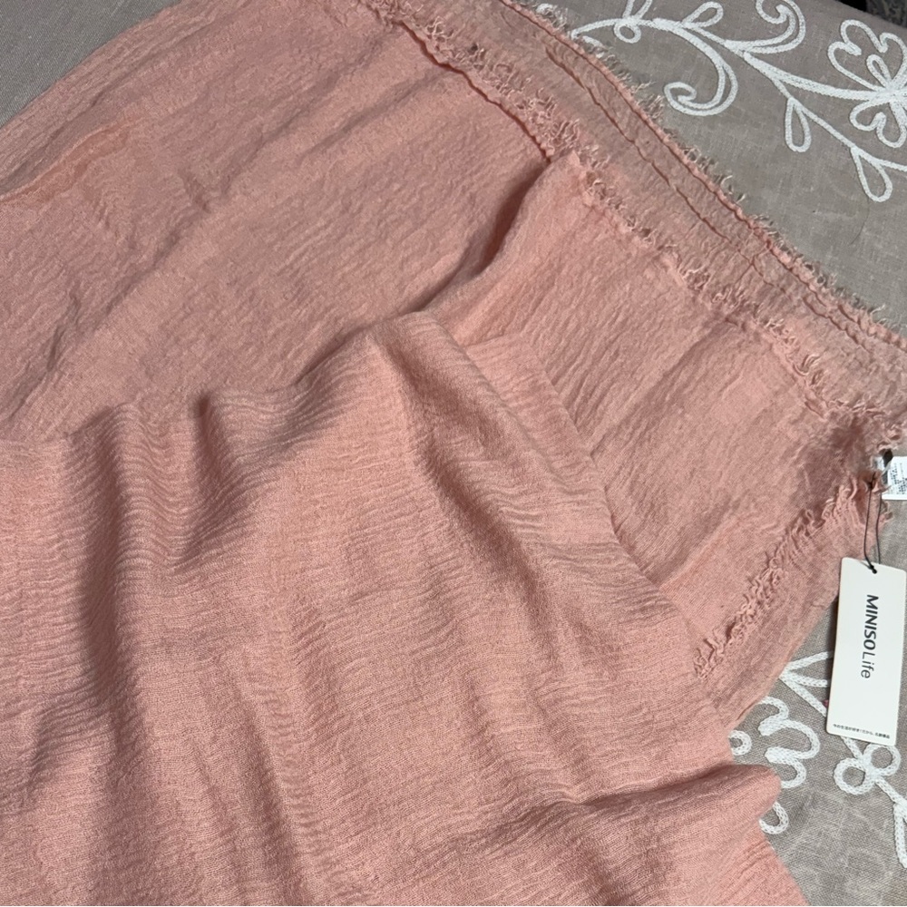 MINISO Pink Scarf